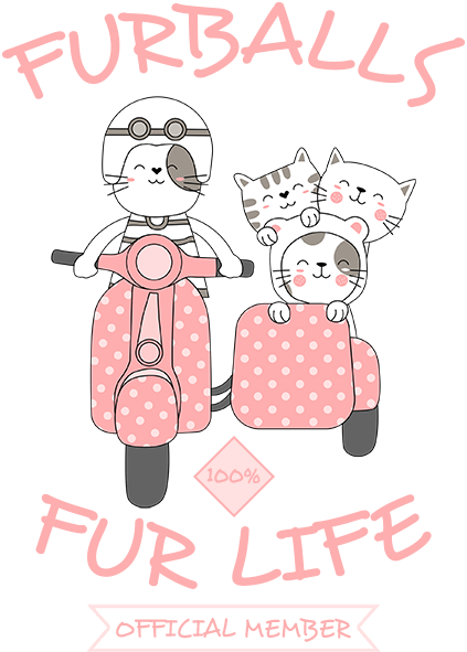 Furballs Fur Life - Youth & Infant Tee - Graphic Tees Australia