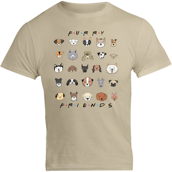 Furry Friends Dog Faces - Unisex Tee - Graphic Tees Australia