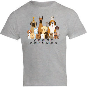 Furry Friends Group of Dogs - Unisex Tee - Graphic Tees Australia