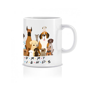 Furry Friends Group of Dogs - Ceramic Mug - Graphic Tees Australia