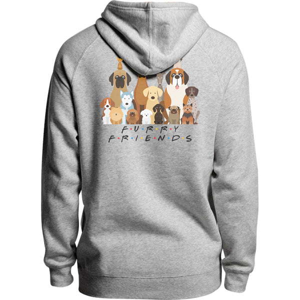 Furry Friends Group of Dogs - Unisex Hoodie - Plus Size