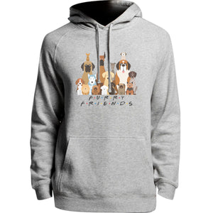 Furry Friends Group of Dogs - Unisex Hoodie - Plus Size