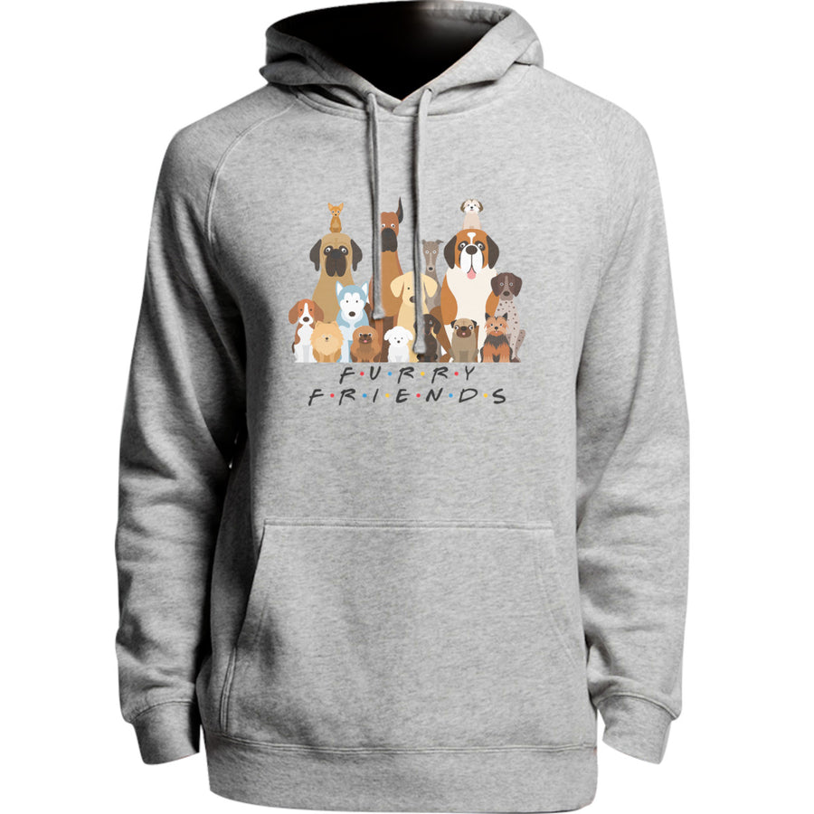 Furry Friends Group of Dogs - Unisex Hoodie - Plus Size