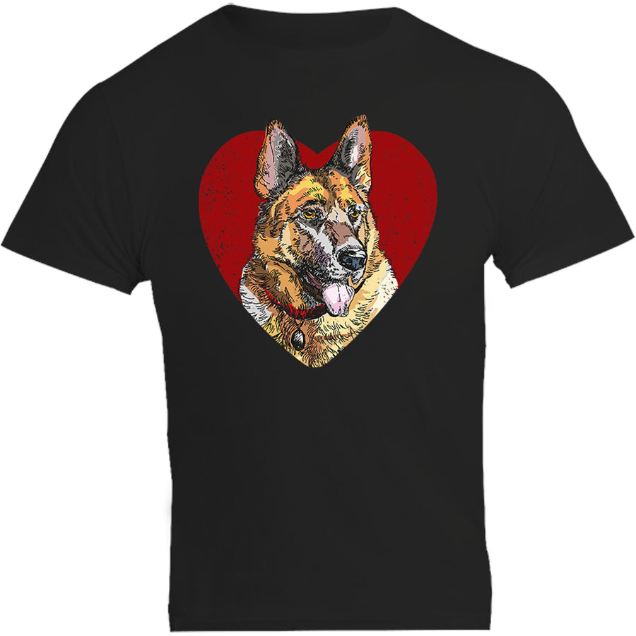 German Shepherd Heart - Unisex Tee - Graphic Tees Australia