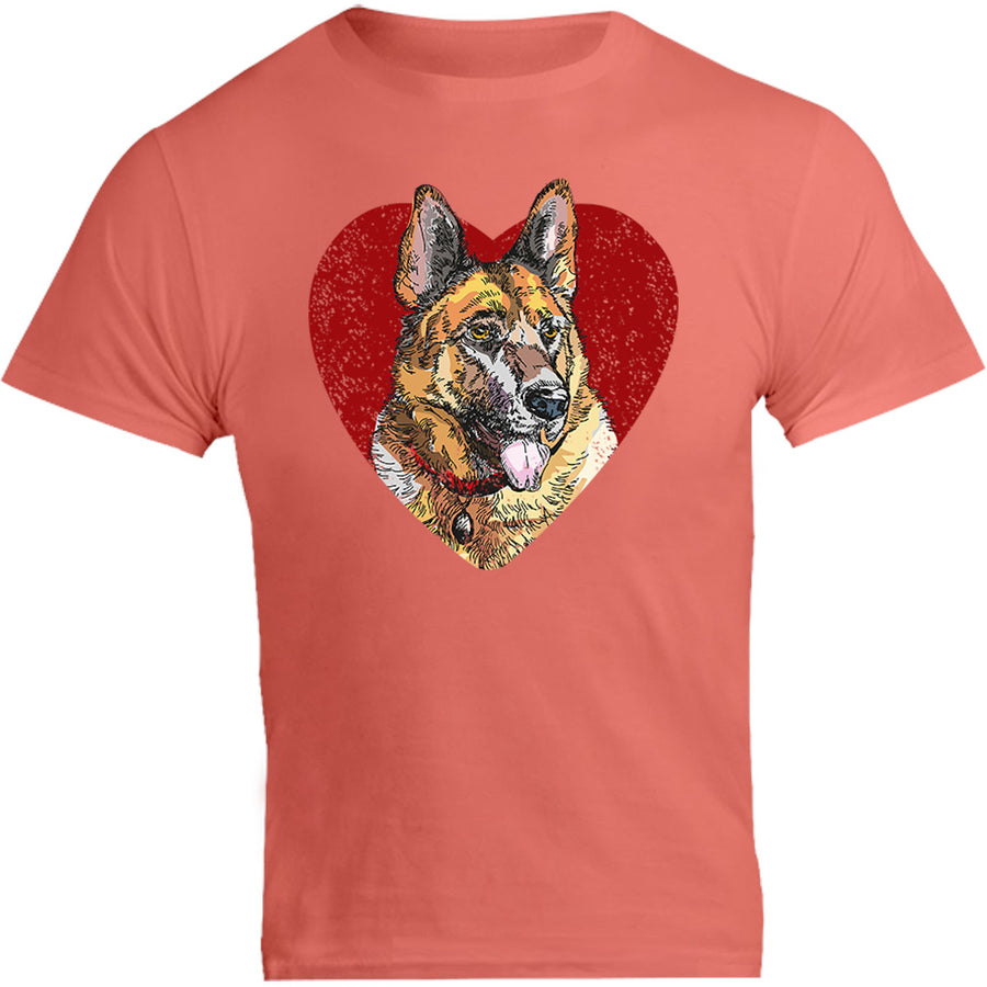 German Shepherd Heart - Unisex Tee - Graphic Tees Australia