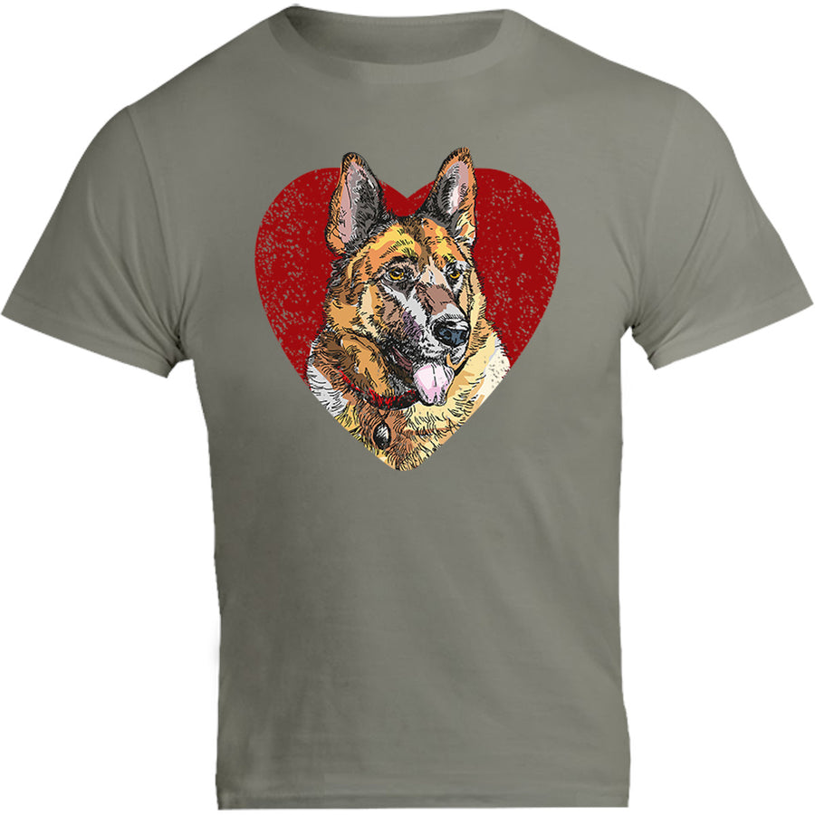 German Shepherd Heart - Unisex Tee - Graphic Tees Australia