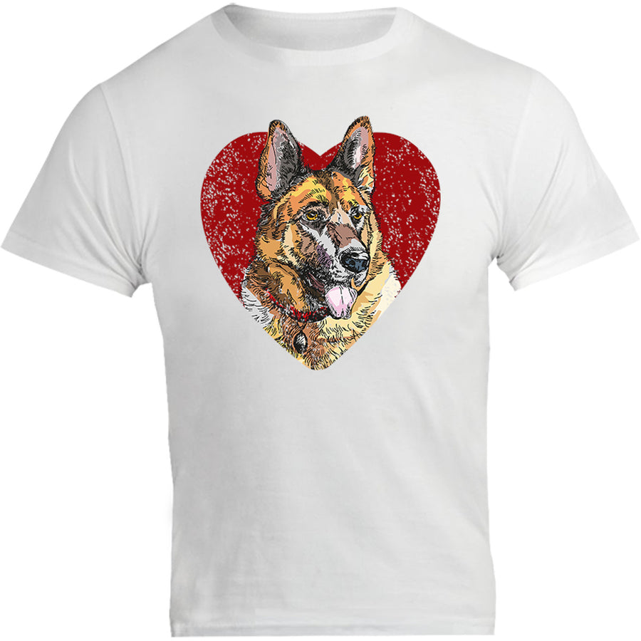 German Shepherd Heart - Unisex Tee - Graphic Tees Australia