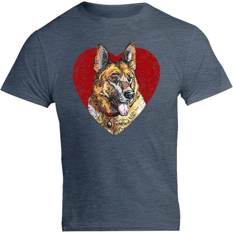 German Shepherd Heart - Unisex Tee - Graphic Tees Australia