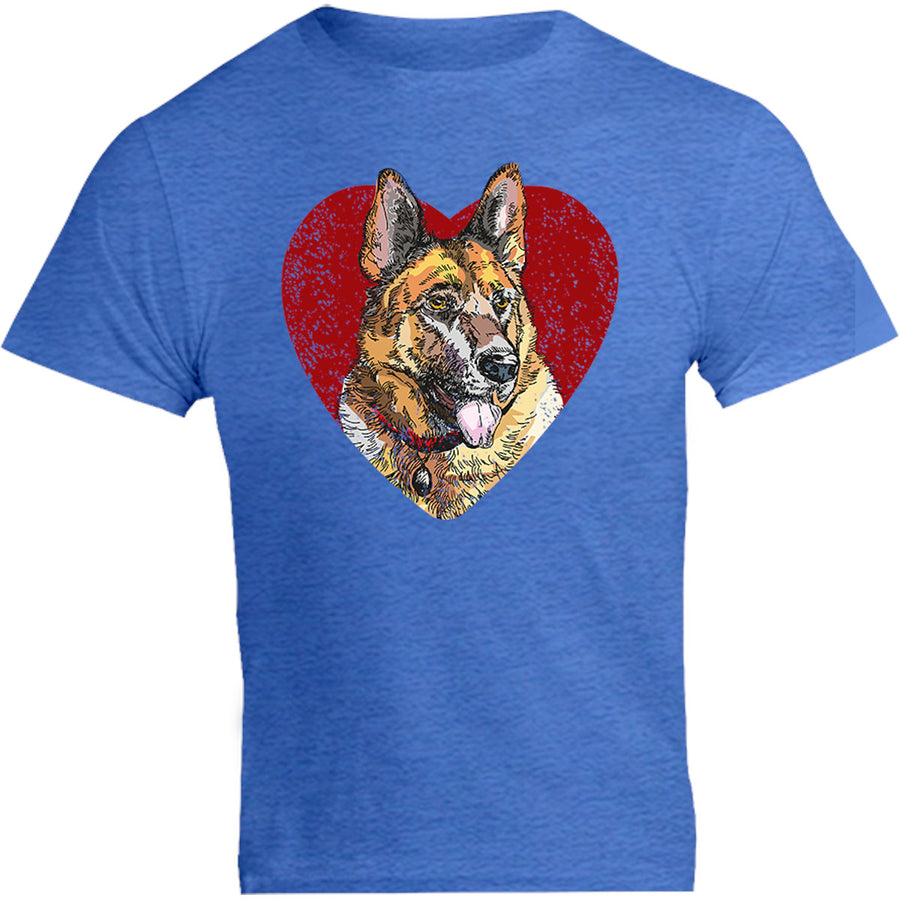 German Shepherd Heart - Unisex Tee - Graphic Tees Australia