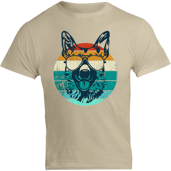 German Shepherd Retro - Unisex Tee - Graphic Tees Australia