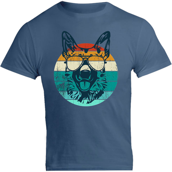 German Shepherd Retro - Unisex Tee - Graphic Tees Australia