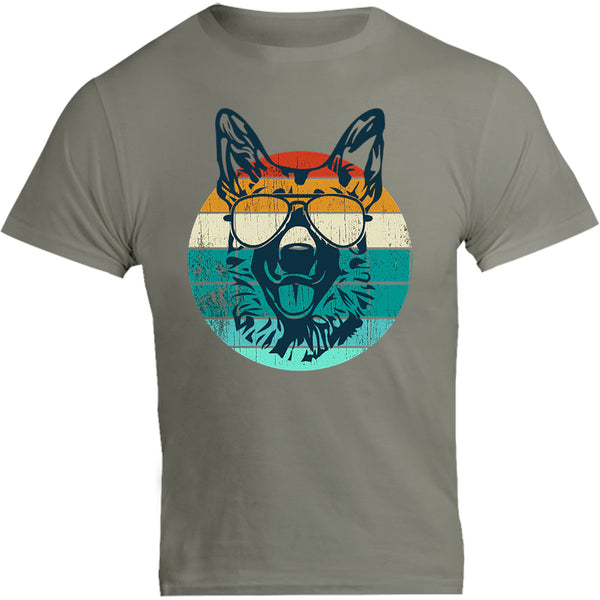 German Shepherd Retro - Unisex Tee - Graphic Tees Australia