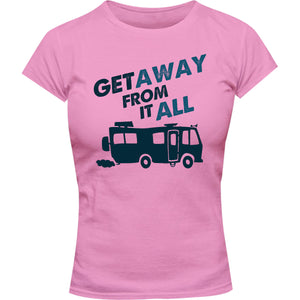 Get Away From It All - Ladies Slim Fit Tee - Graphic Tees Australia