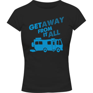 Get Away From It All - Ladies Slim Fit Tee - Graphic Tees Australia