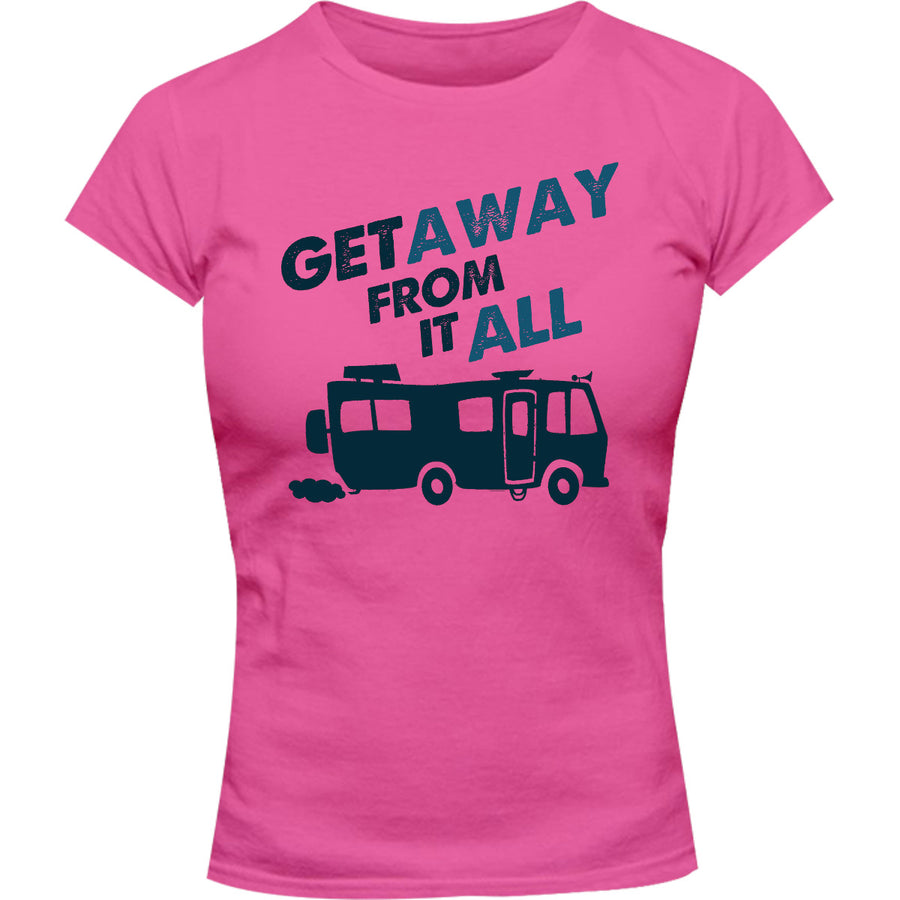 Get Away From It All - Ladies Slim Fit Tee - Graphic Tees Australia