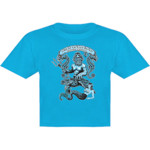 Great Ocean Road King Neptune - Youth & Infant Tee - Graphic Tees Australia