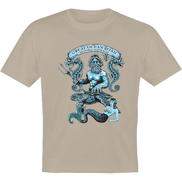 Great Ocean Road King Neptune - Youth & Infant Tee - Graphic Tees Australia