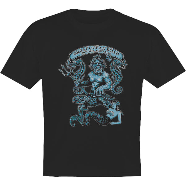 Great Ocean Road King Neptune - Youth & Infant Tee - Graphic Tees Australia