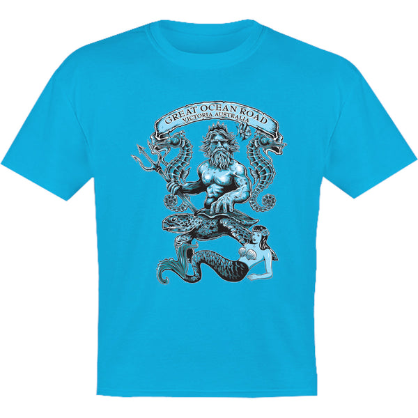 Great Ocean Road King Neptune - Youth & Infant Tee - Graphic Tees Australia