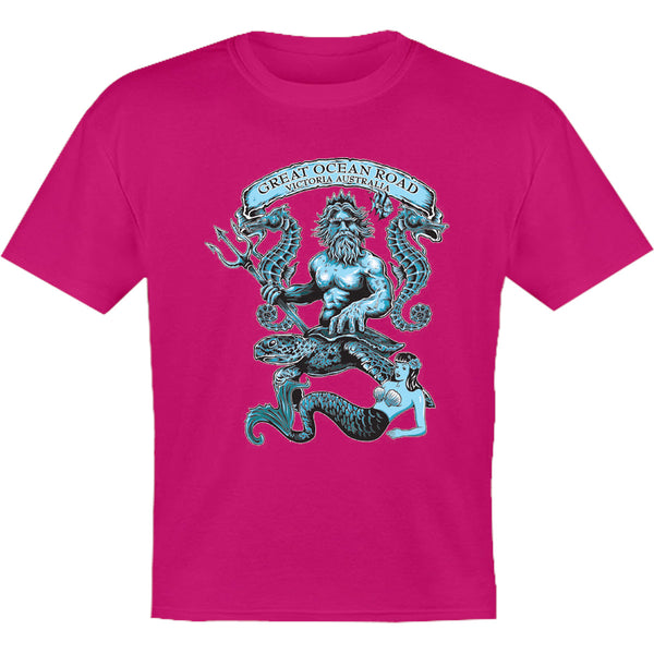 Great Ocean Road King Neptune - Youth & Infant Tee - Graphic Tees Australia