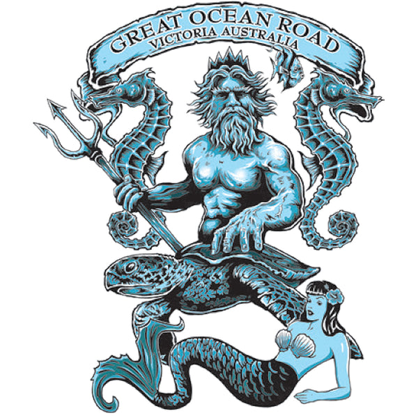 Great Ocean Road King Neptune - Unisex Tee - Graphic Tees Australia