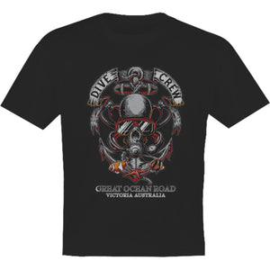 Great Ocean Road Skull Dive Crew - Youth & Infant Tee - Graphic Tees Australia