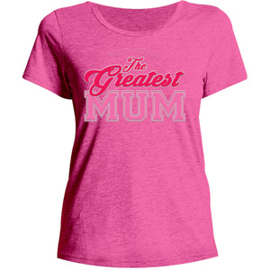 Greatest Mum - Ladies Relaxed Fit Tee - Graphic Tees Australia