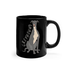 Greyhound Cartoon - Ceramic Mug - Graphic Tees Australia