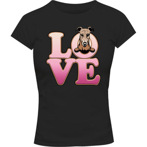 Greyhound Love - Ladies Slim Fit Tee - Graphic Tees Australia
