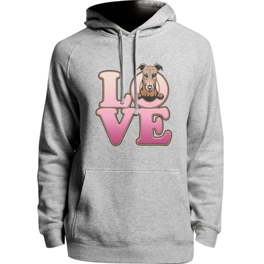 Greyhound Love - Unisex Hoodie - Plus Size - Graphic Tees Australia