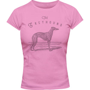 Greyhound Vintage - Ladies Slim Fit Tee - Graphic Tees Australia