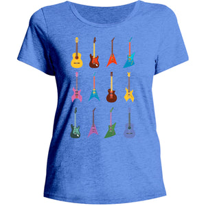 Guitars - Ladies Relaxed Fit Tee