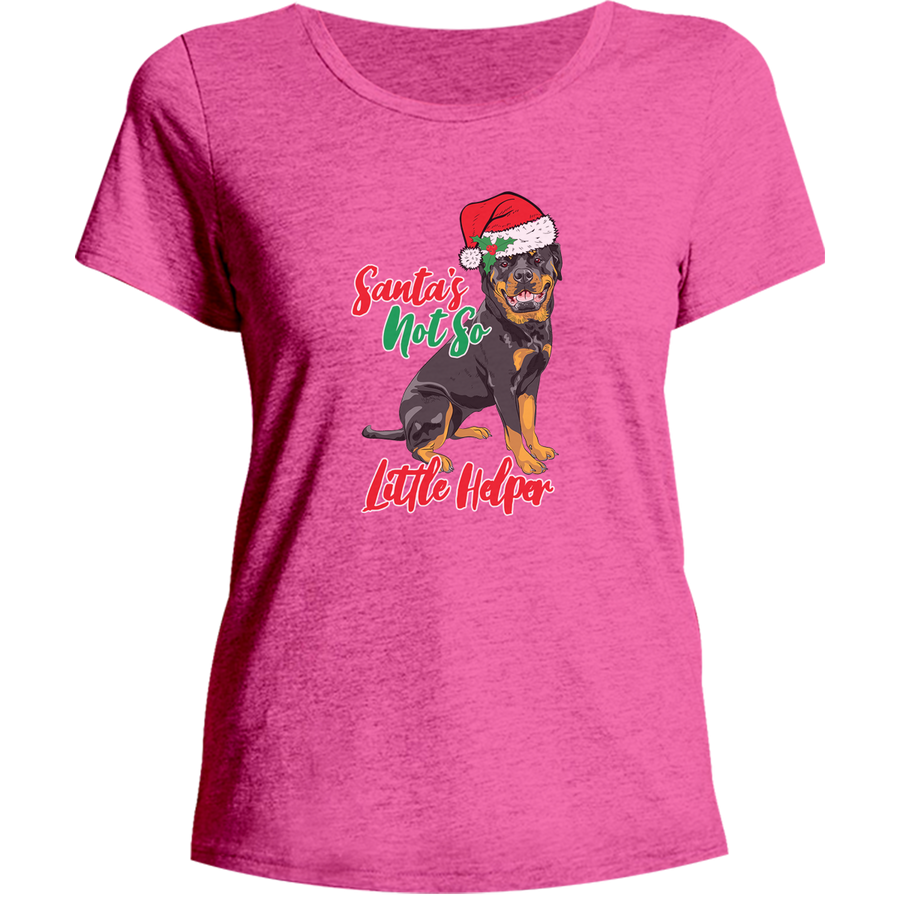 Santa's Not So Little Helper - Ladies Relaxed Fit Tee