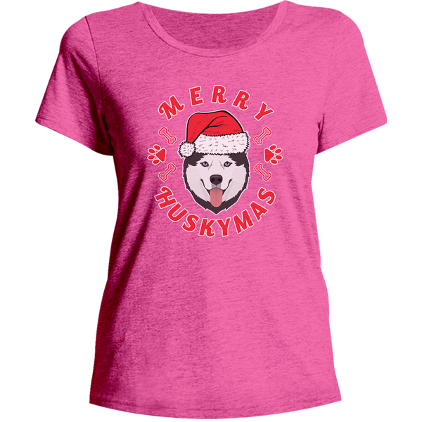 Merry Huskymas - Ladies Relaxed Fit Tee