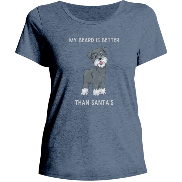 My Beard Is Better Than Santa's - Ladies Relaxed Fit Tee