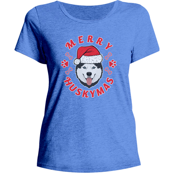 Merry Huskymas - Ladies Relaxed Fit Tee