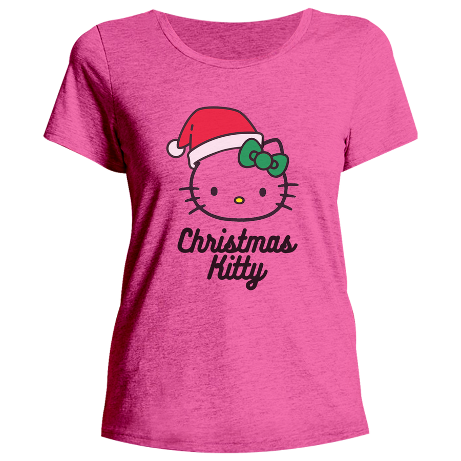 Christmas Kitty - Ladies Relaxed Fit Tee