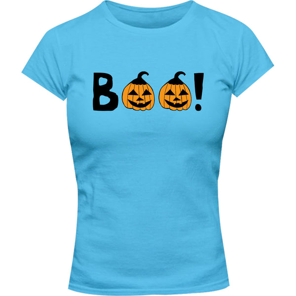 Halloween BOO - Ladies Slim Fit Tee
