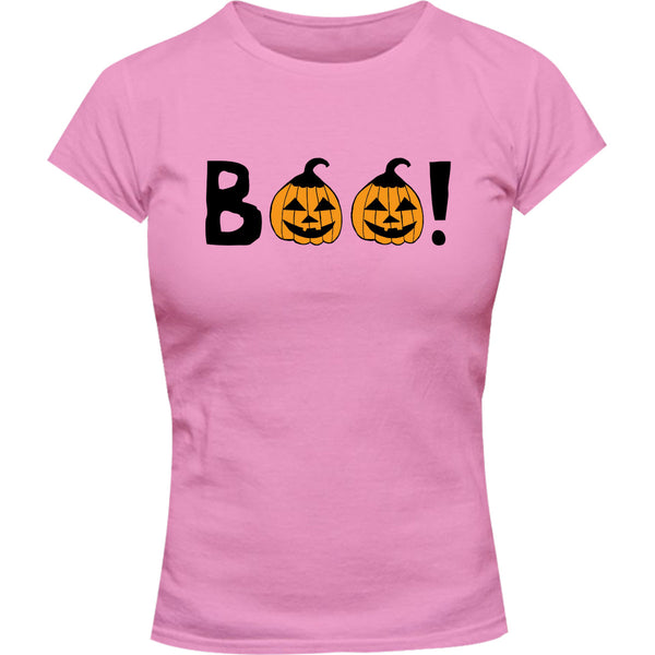 Halloween BOO - Ladies Slim Fit Tee