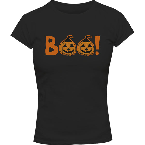 Halloween BOO - Ladies Slim Fit Tee