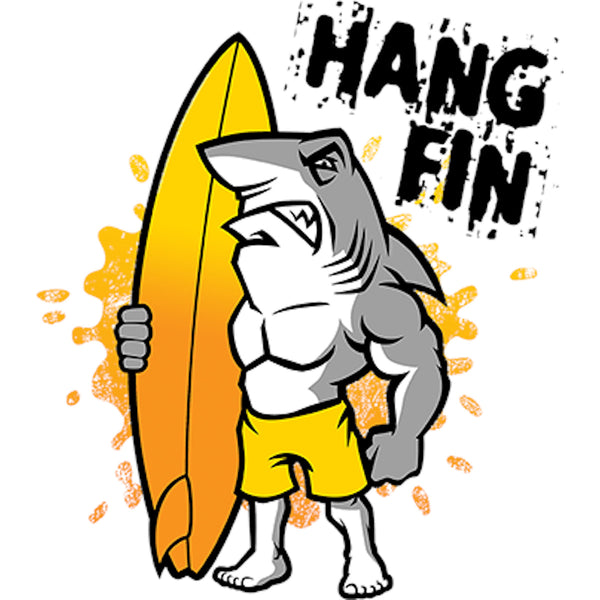 Hang Fin - Ladies Slim Fit Tee - Graphic Tees Australia