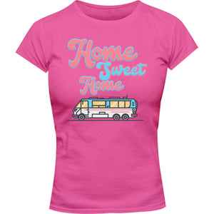 Home Sweet Home - Ladies Slim Fit Tee - Graphic Tees Australia