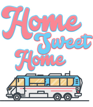 Home Sweet Home - Ladies Slim Fit Tee - Graphic Tees Australia