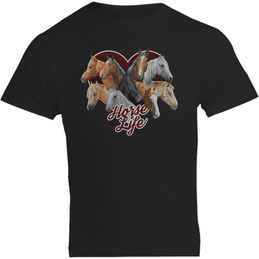 Horse Life - Unisex Tee - Plus Size - Graphic Tees Australia