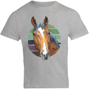 Horse Retro Style - Unisex Tee - Plus Size - Graphic Tees Australia