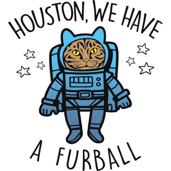 Houston, We Have A Furball - Ladies Relaxed Fit Tee