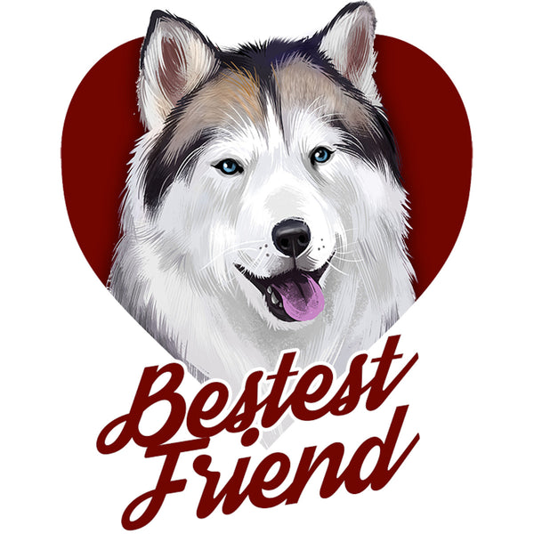 Husky Bestest Friend - Unisex Tee - Graphic Tees Australia