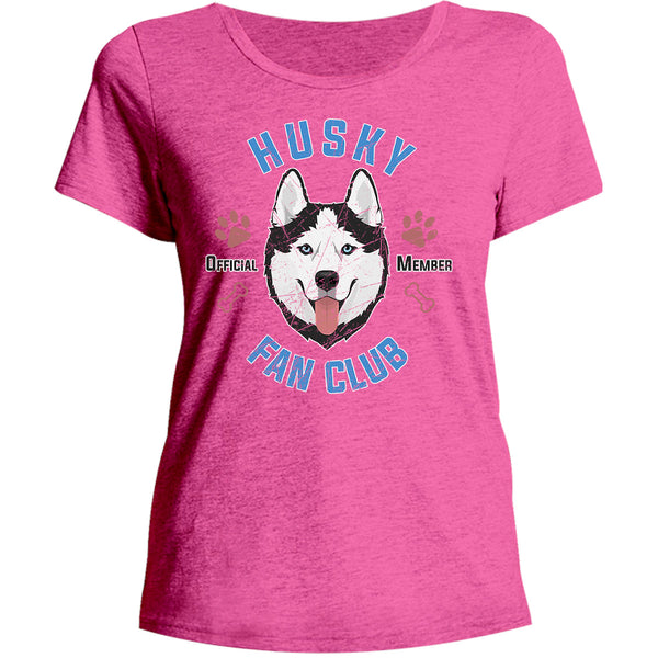 Husky Fan Club - Ladies Relaxed Fit Tee - Graphic Tees Australia