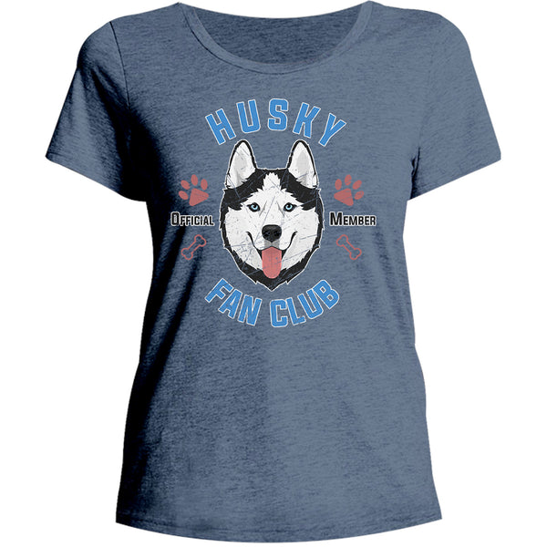 Husky Fan Club - Ladies Relaxed Fit Tee - Graphic Tees Australia