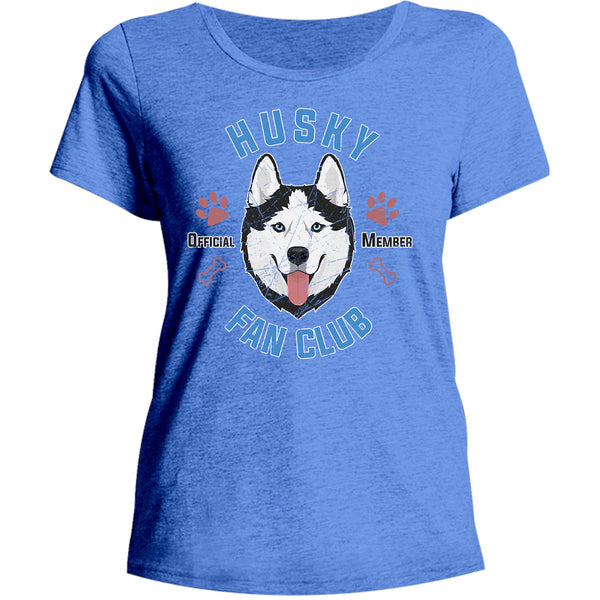 Husky Fan Club - Ladies Relaxed Fit Tee - Graphic Tees Australia